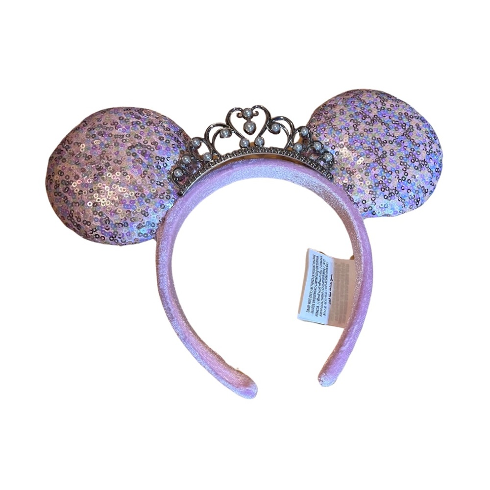 Mickey Mouse ears or Minnie Mouse ears with pink sequins & Tierra